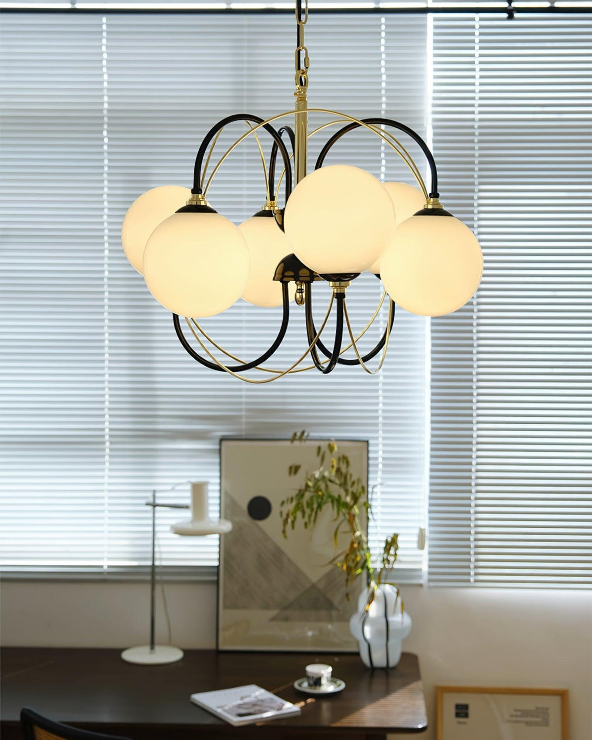 Atomic Orbit Chandelier 23.6"