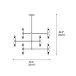 Atomium Chandelier 33.5"
