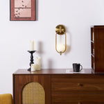 Aurea Brass Wall Light