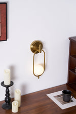 Aurea Brass Wall Light