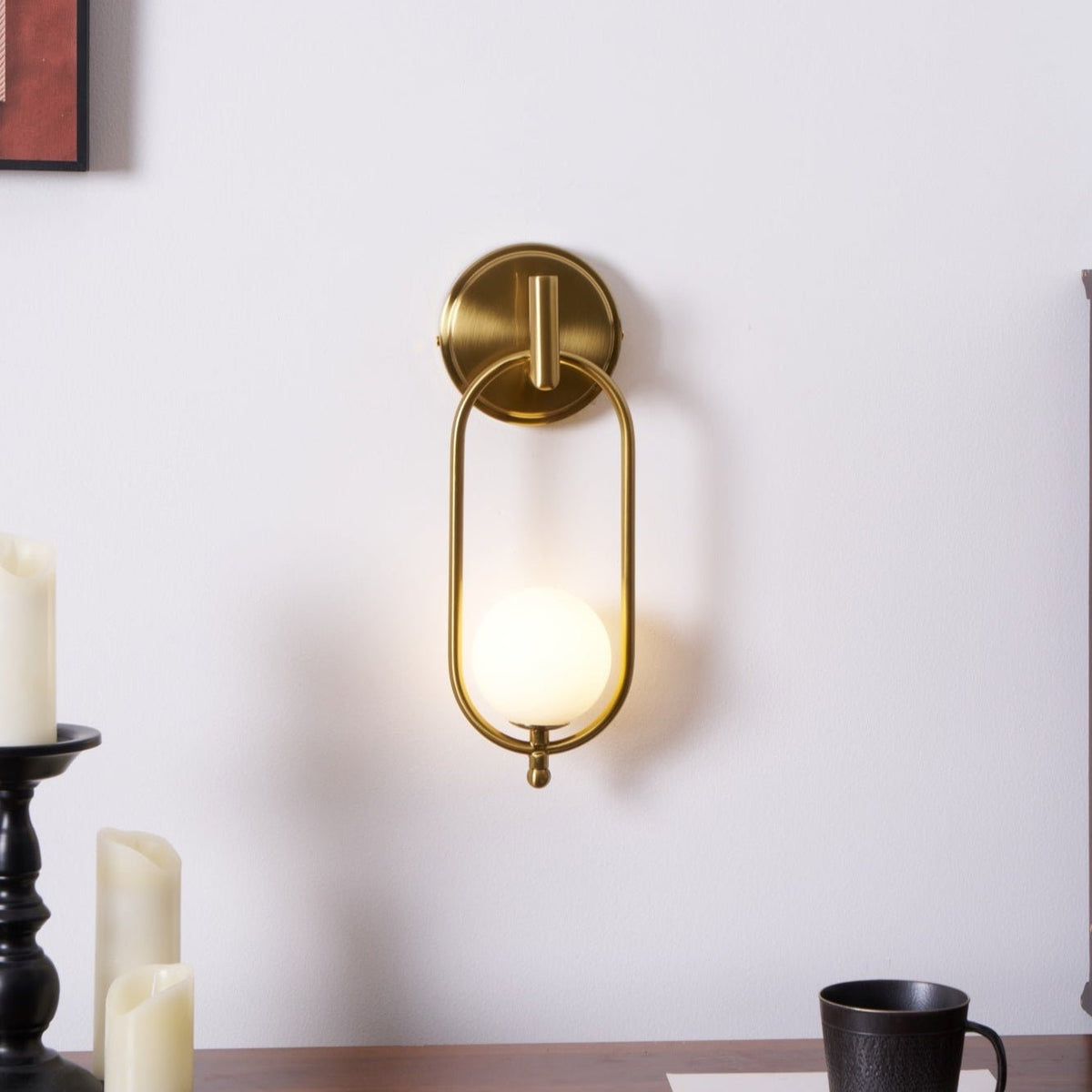 Aurea Brass Wall Light