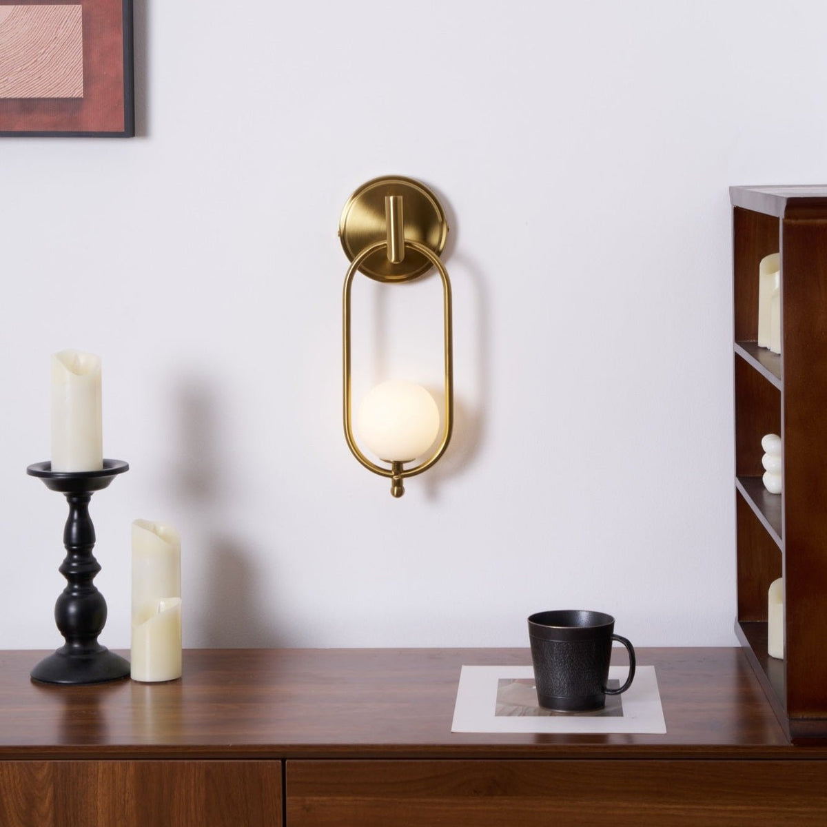 Aurea Brass Wall Light