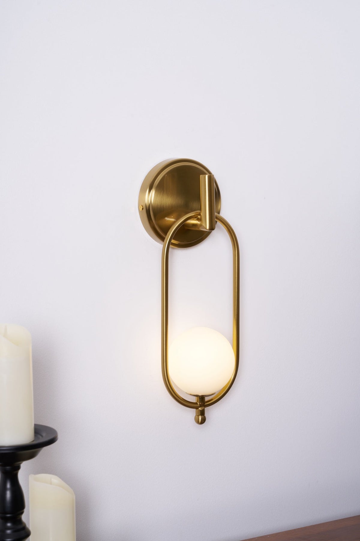 Aurea Brass Wall Light