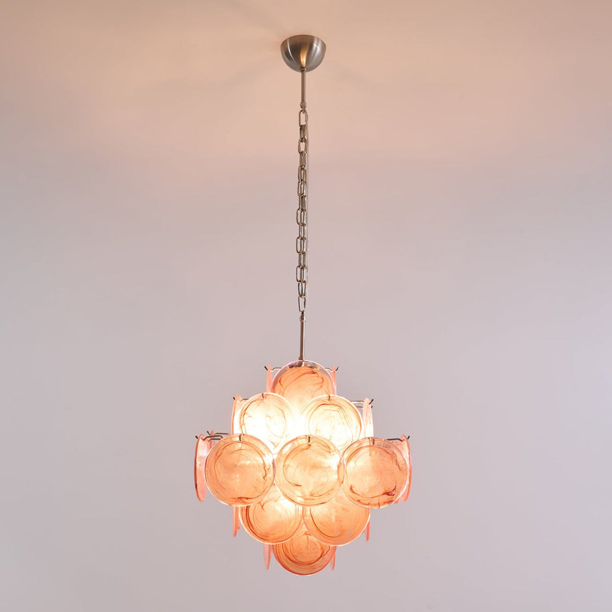 Aurelia Pink Murano Glass Chandelier