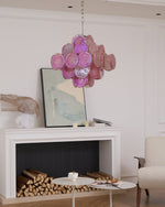 Aurelia Pink Murano Glass Chandelier