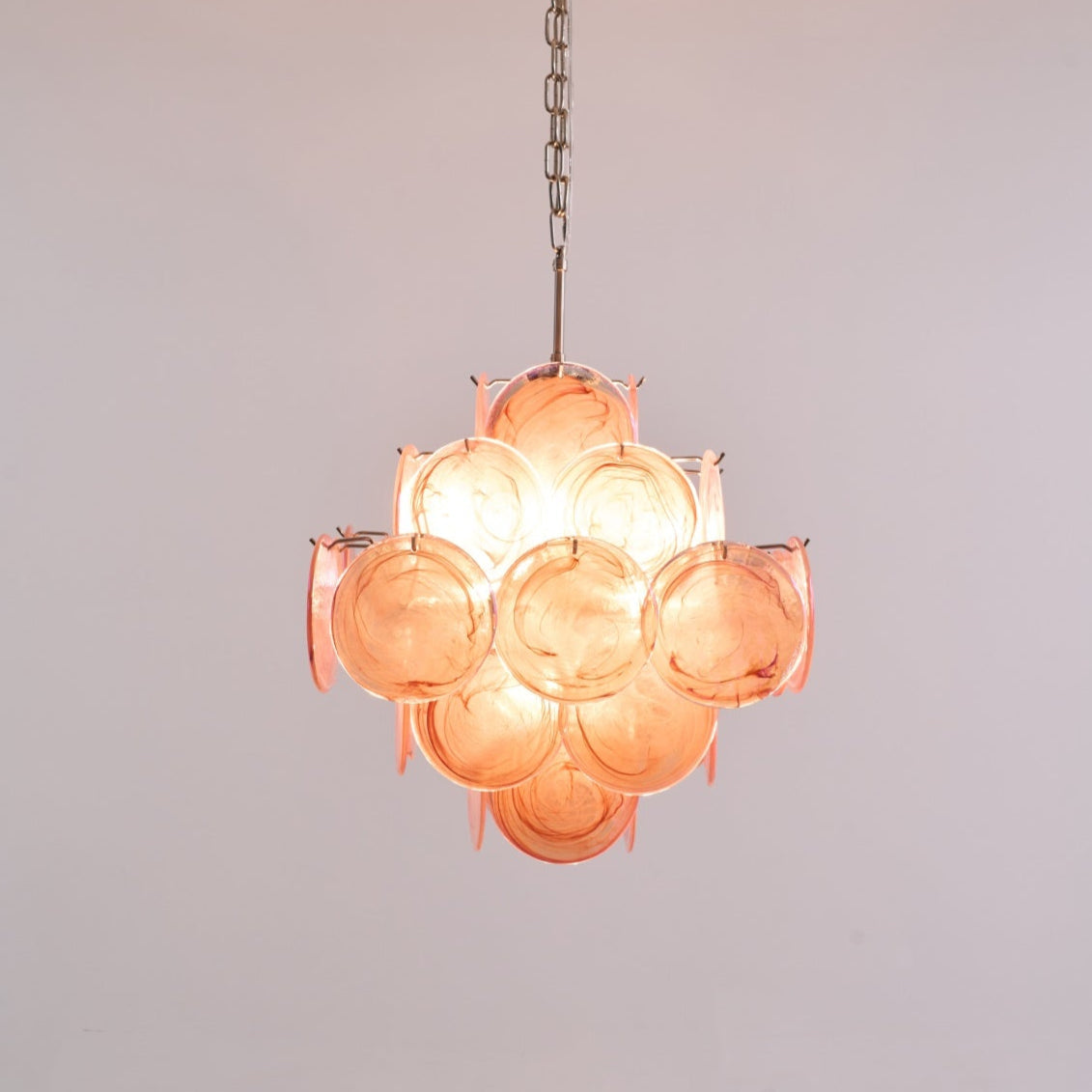 Aurelia Pink Murano Glass Chandelier