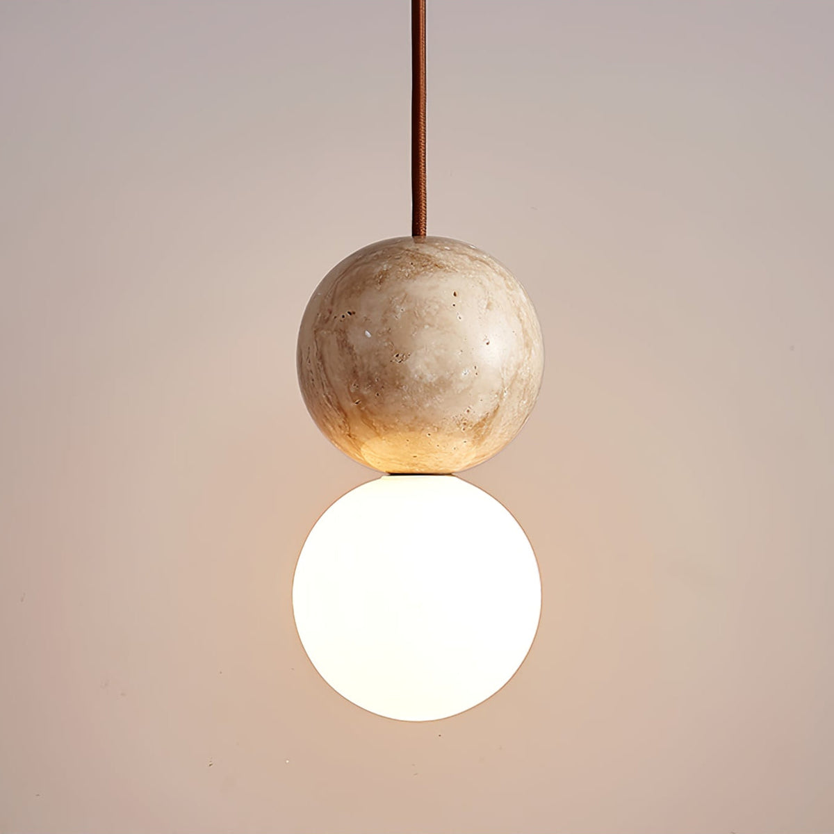 Camille Travertine Pendant Light