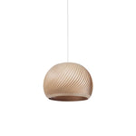 Aurora Whorl Wood Pendant Lamp