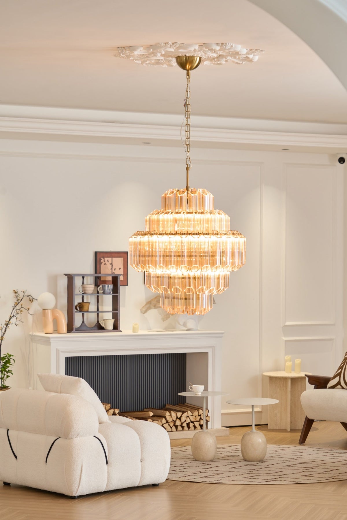 Aurum Cascade Murano Chandelier