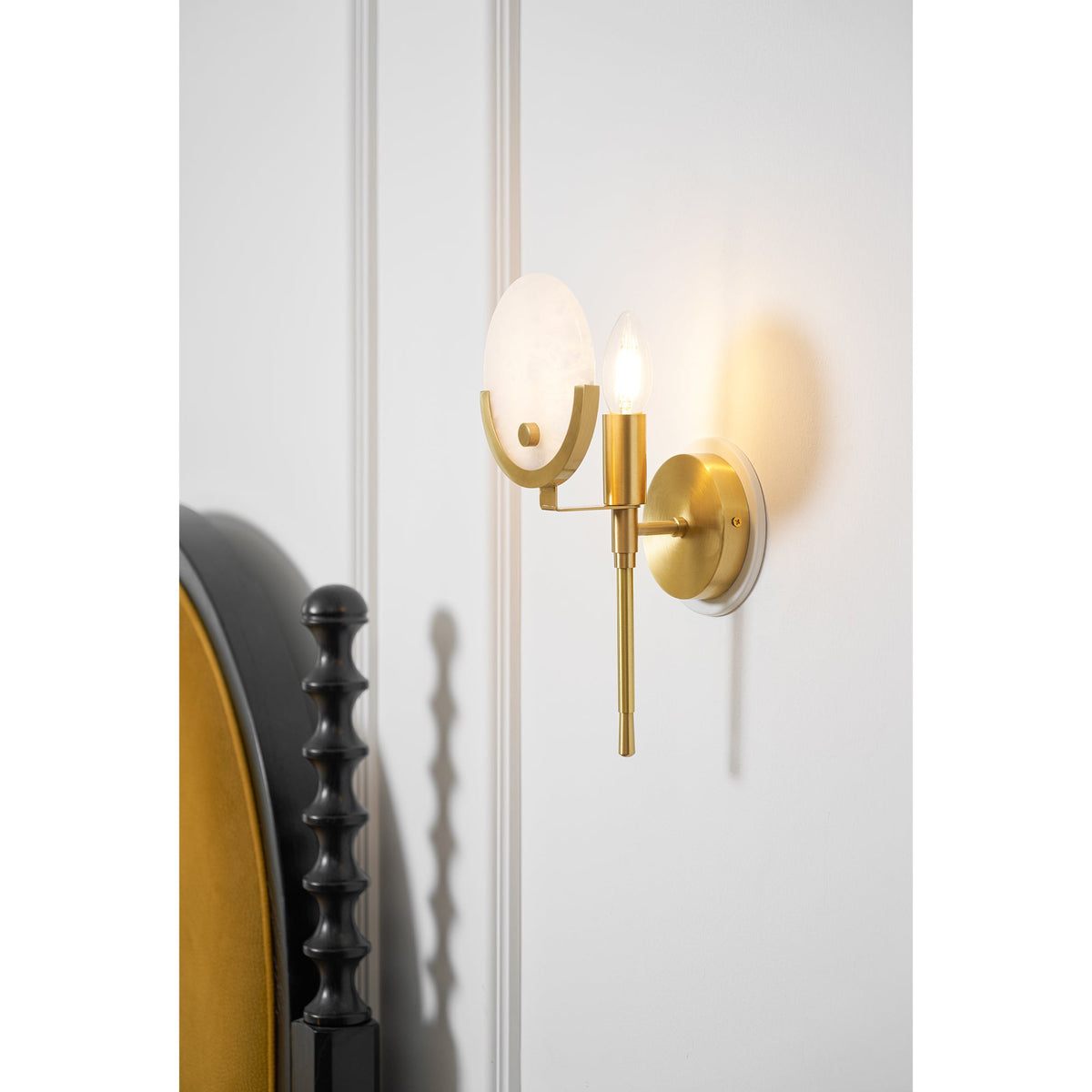 Ava Brass Wall Lamp