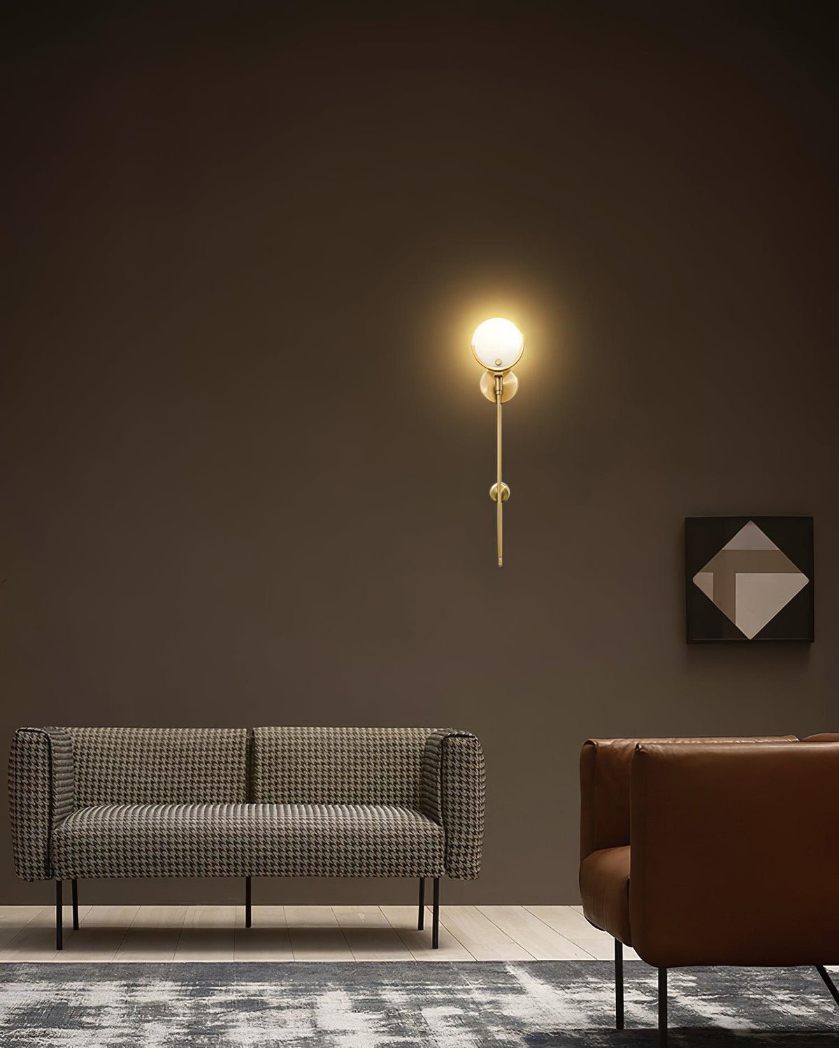 Ava Brass Wall Lamp