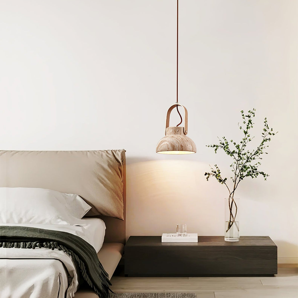Aveline Travertine Pendant Light