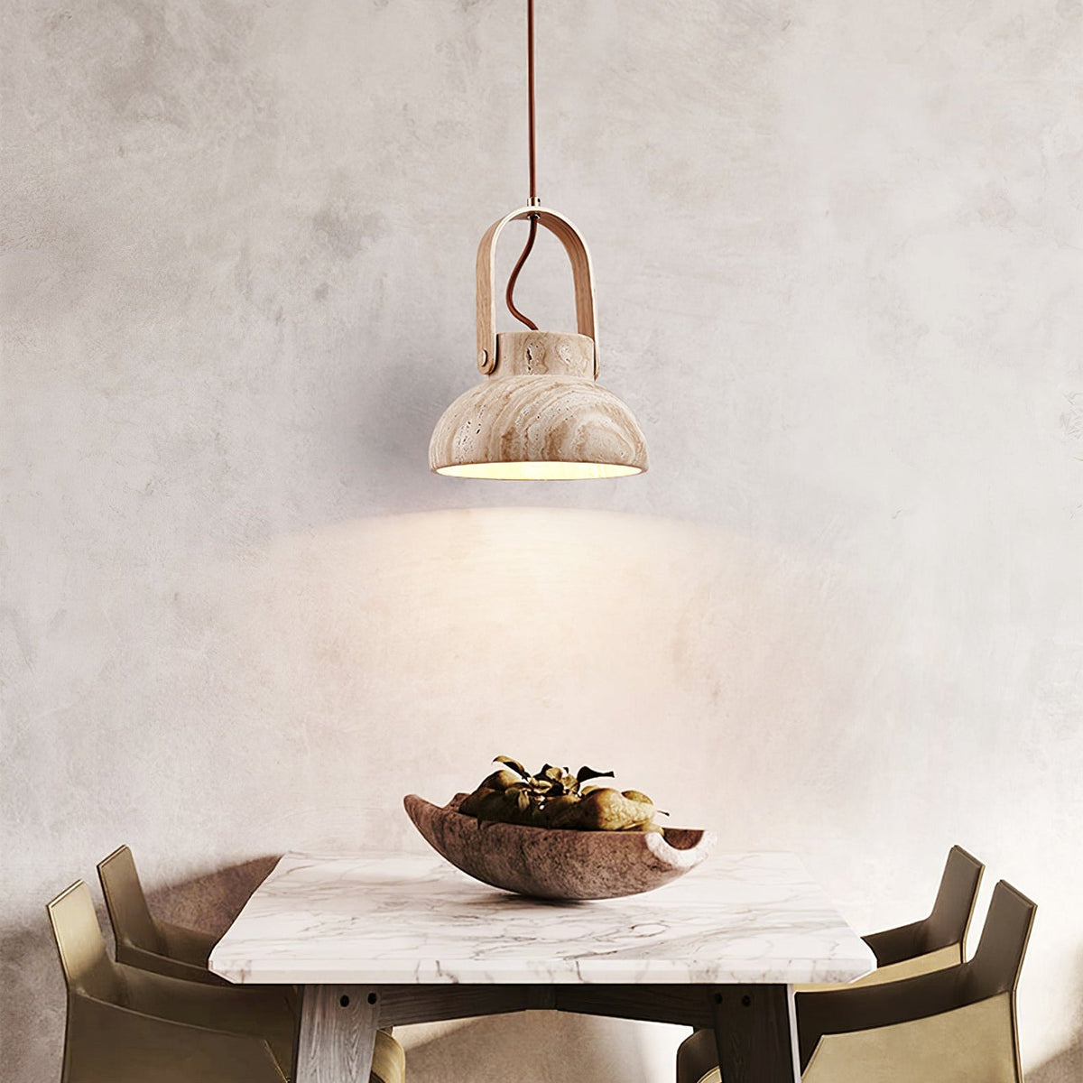 Aveline Travertine Pendant Light