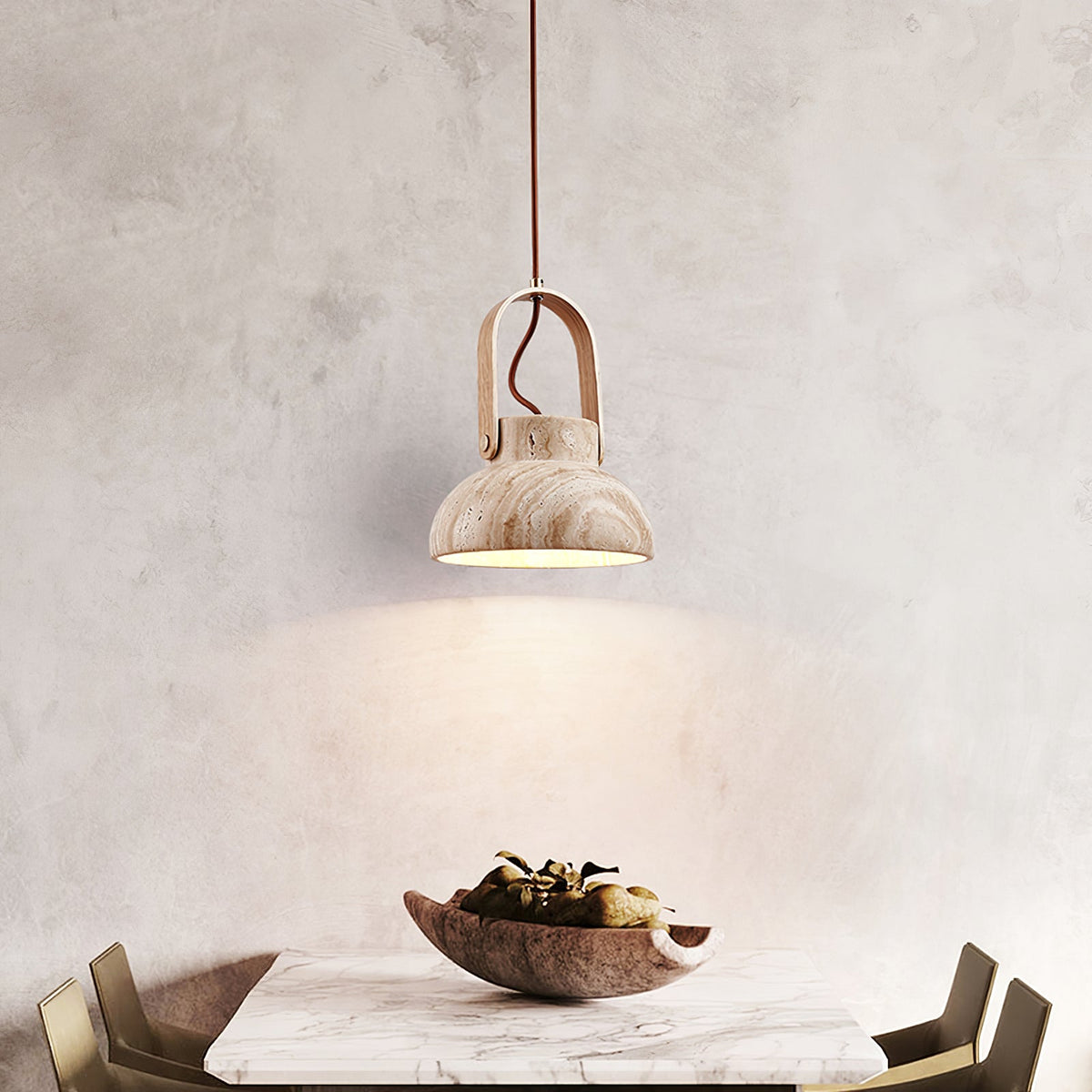 Aveline Travertine Pendant Light
