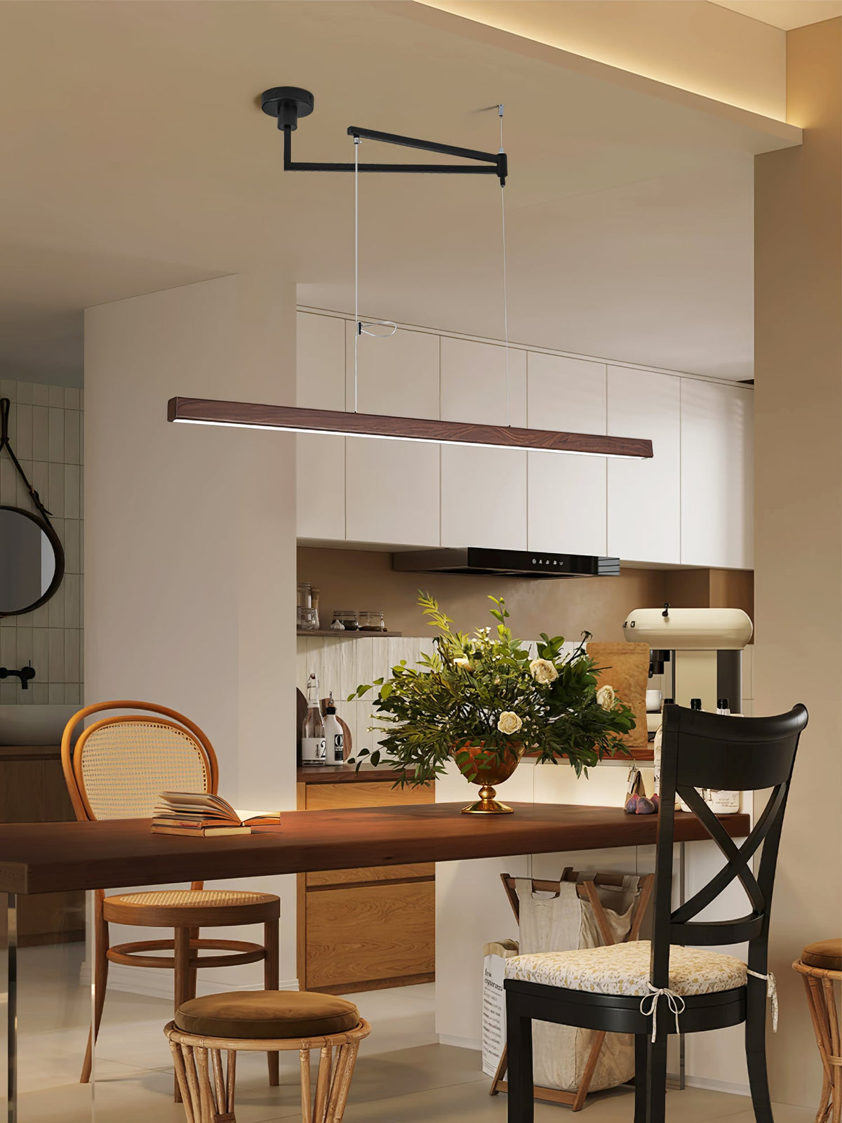 Axis Swing Arm Linear Pendant Light