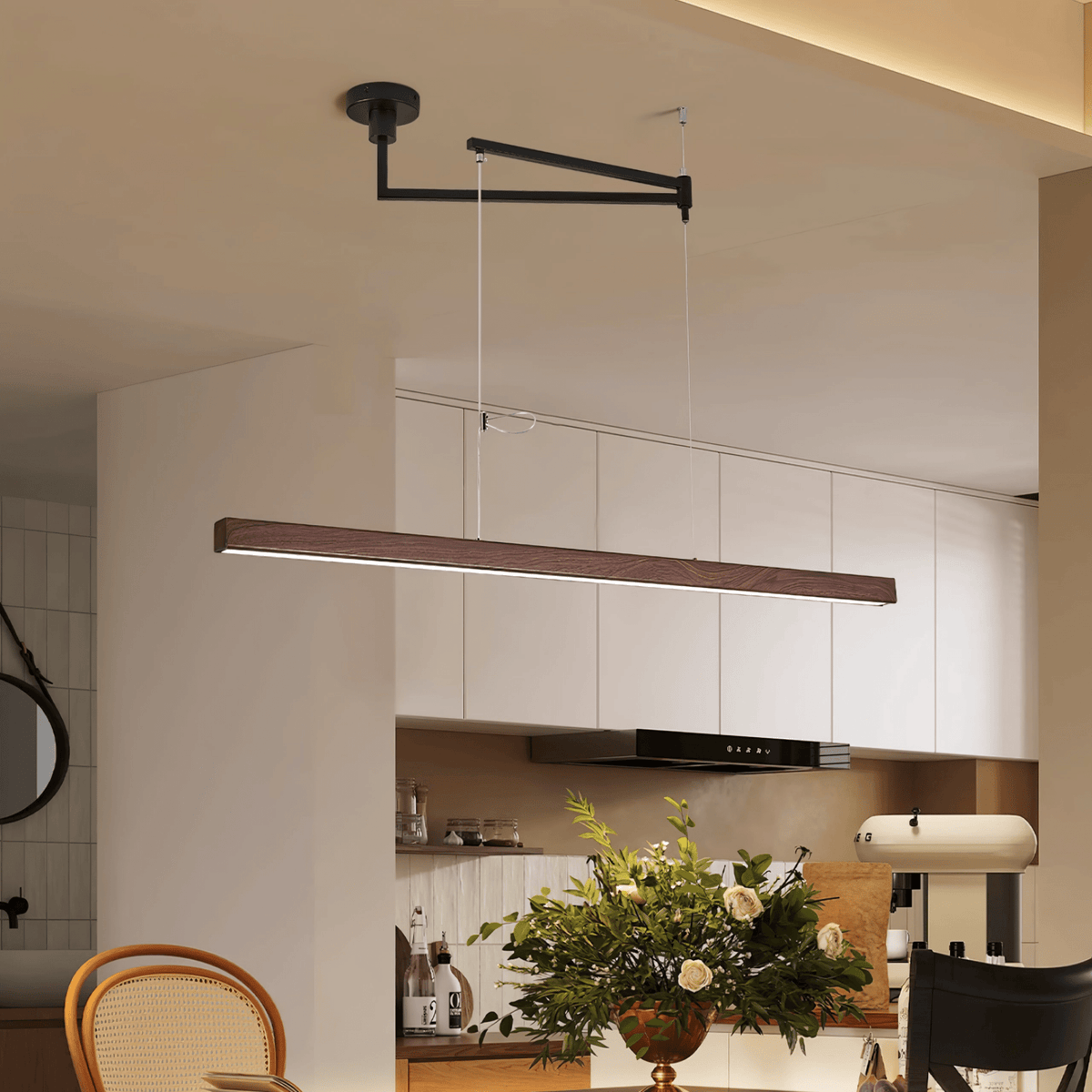 Axis Swing Arm Linear Pendant Light