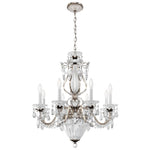 Bagatelle Chandelier, 11-Light, Antique Silver, Clear Heritage Crystal, 26.5"W (1248-48 13R6L)