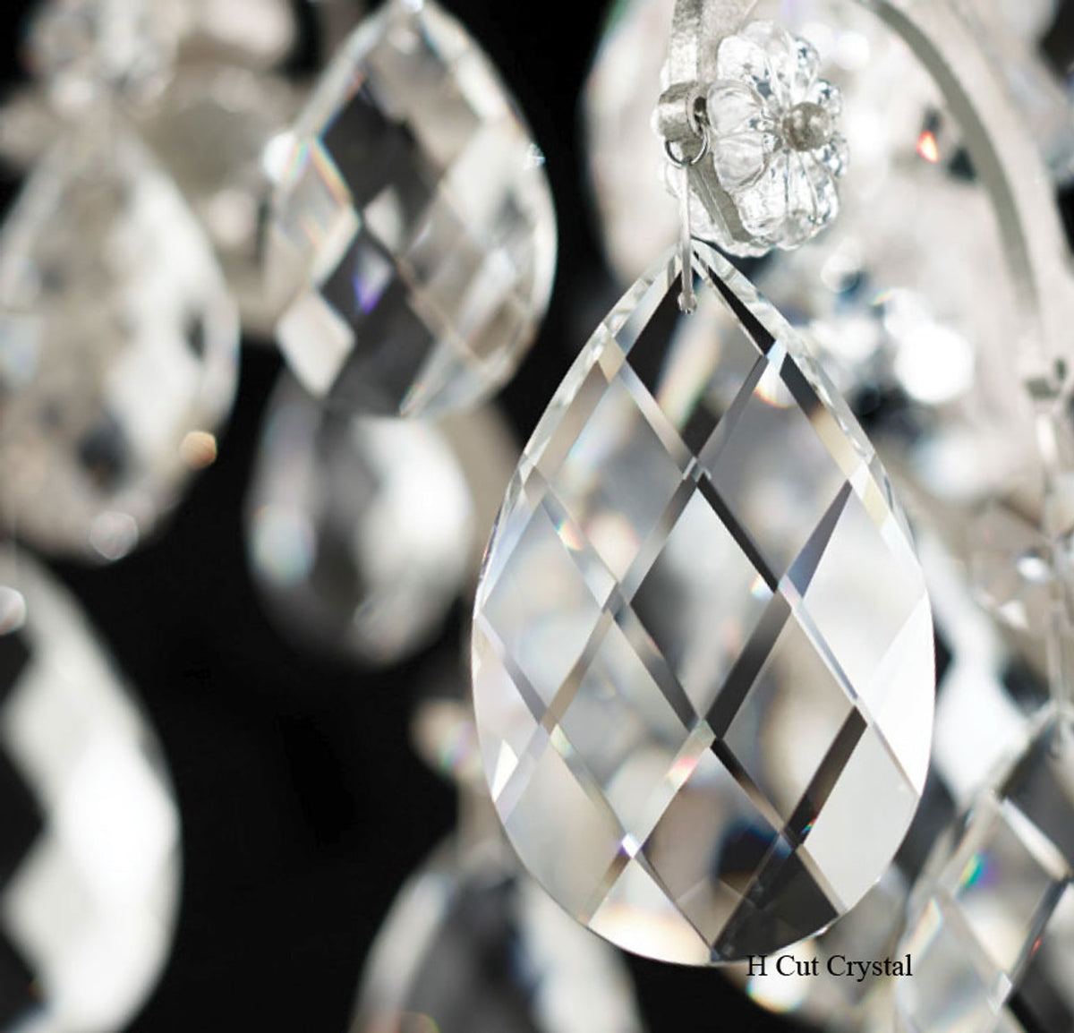 Bagatelle Chandelier, 11-Light, Antique Silver, Clear Heritage Crystal, 26.5"W (1248-48 13R6L)