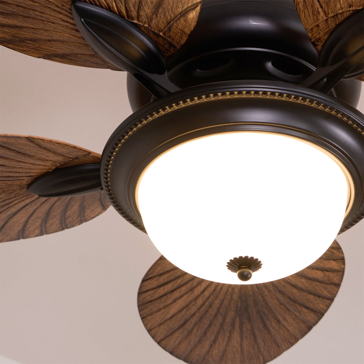 Banana Leaves Ceiling Fan Light