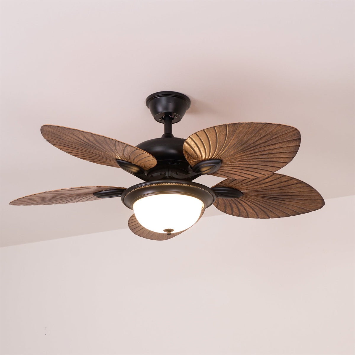 Banana Leaves Ceiling Fan Light