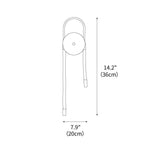 Bead Cascade Loop Wall Lamp