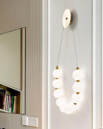 Bead Cascade Loop Wall Lamp
