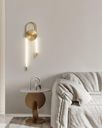 Bead Cascade Loop Wall Lamp
