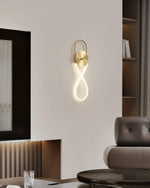 Bead Cascade Loop Wall Lamp