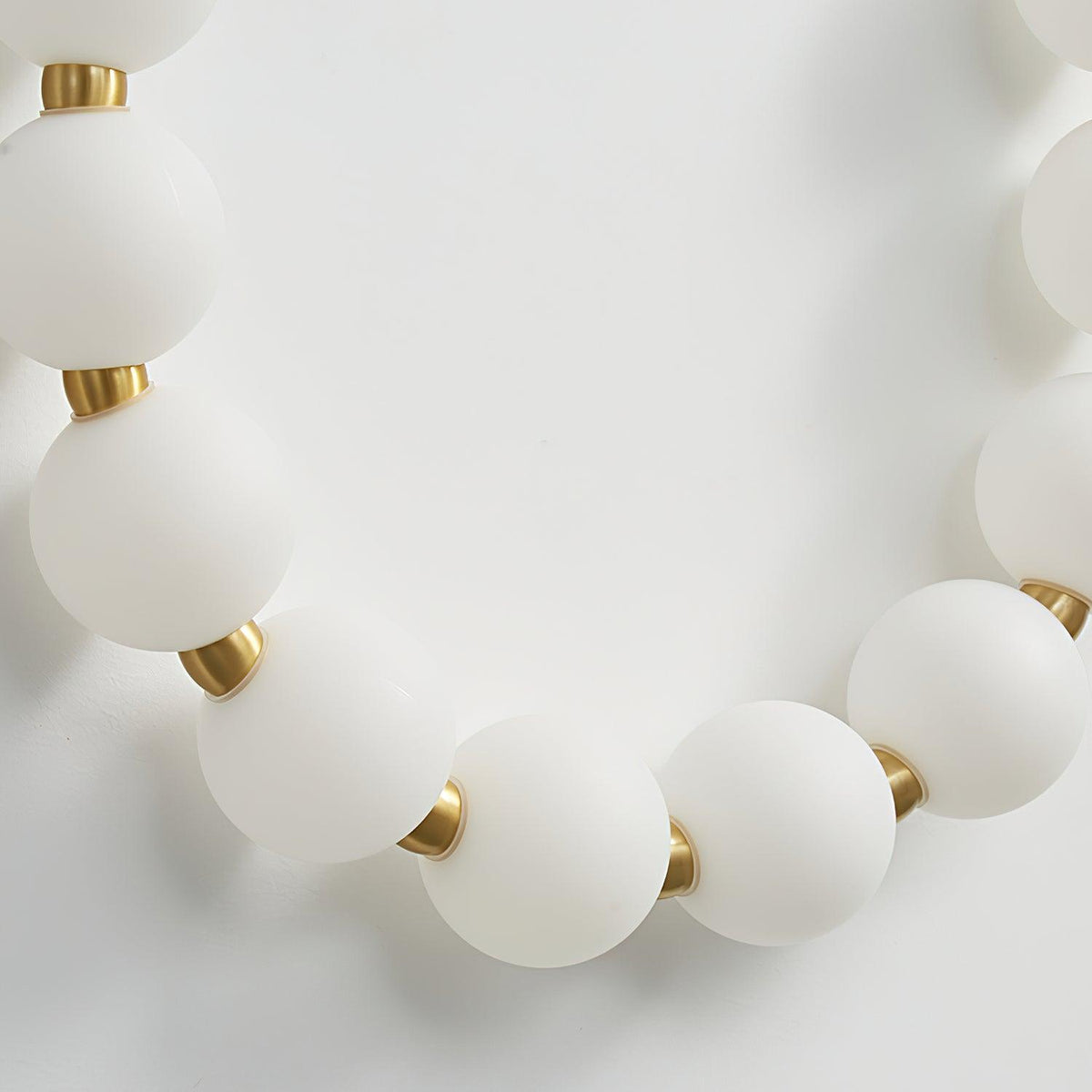 Bead Cascade Loop Wall Lamp