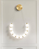 Bead Cascade Loop Wall Lamp