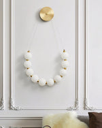 Bead Cascade Loop Wall Lamp