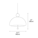 Bella Dome Pendant Lamp 15.7"