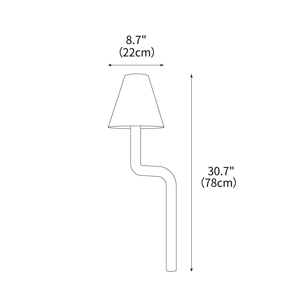 Bend Wood Table Lamp 8.7"