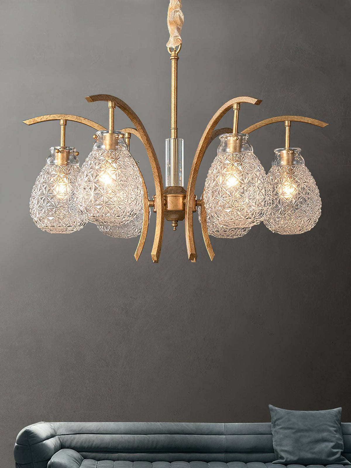 Big Flower Bag Chandelier 25.2"