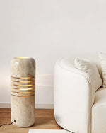Big Stone Bucket Floor Lamp 6.9"