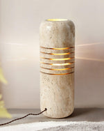 Big Stone Bucket Floor Lamp 6.9"
