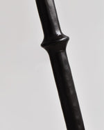 Black Bamboo Floor Lamp 11.8"