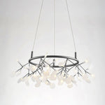 Black Big O Firefly LED Chandelier