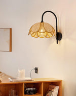 Bloom Rattan Wall Lamp 15.7"