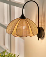Bloom Rattan Wall Lamp 15.7"