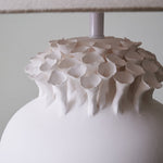 Blossom Crest Ceramic Table Lamp
