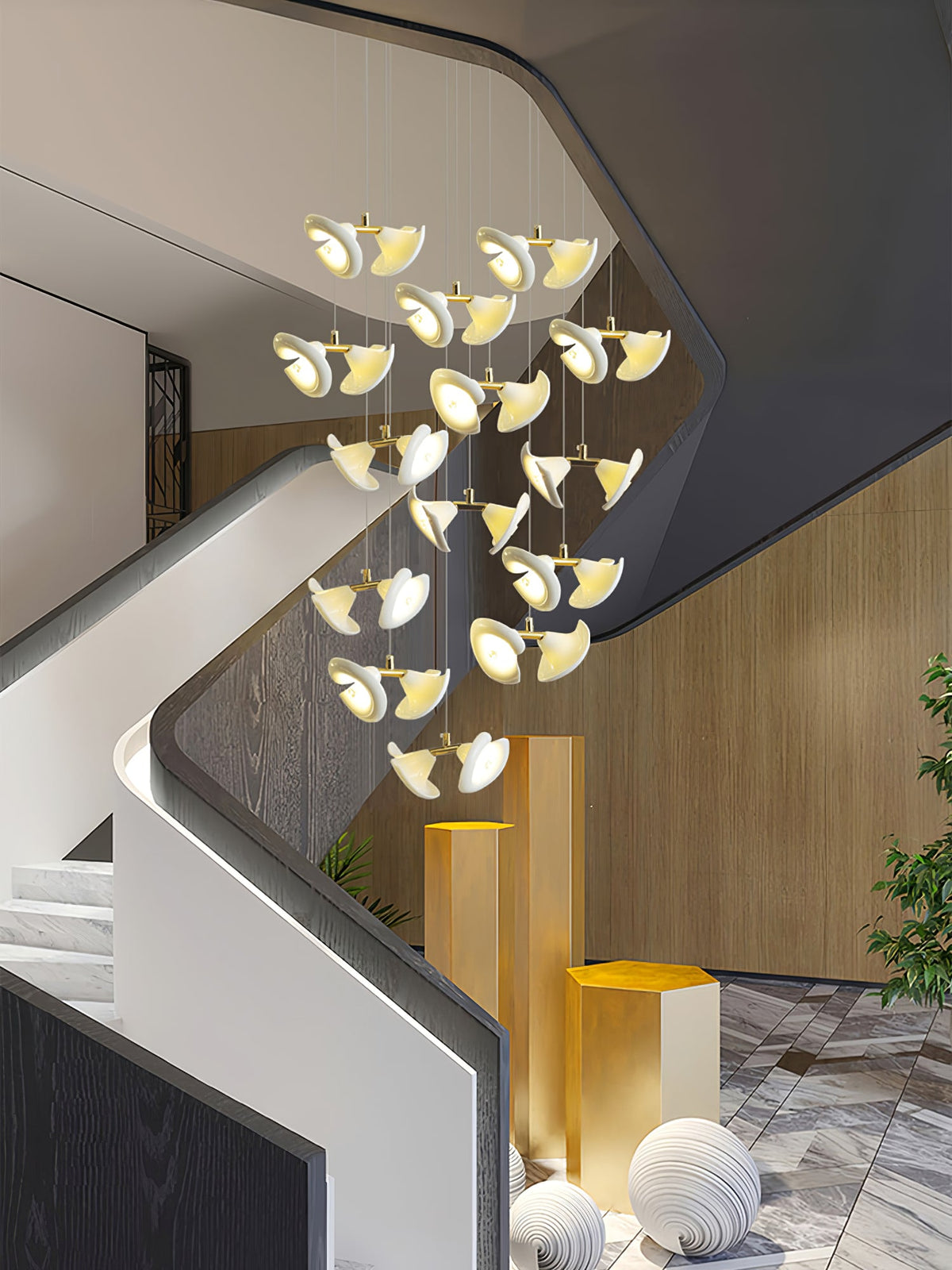 Blossom Double Horn Chandelier