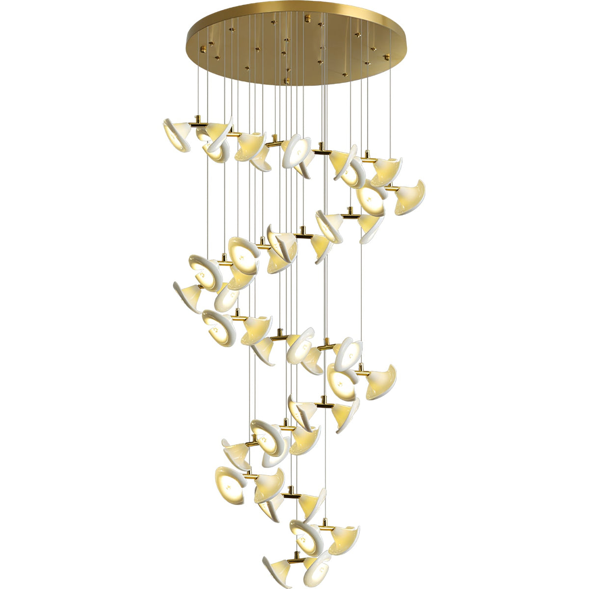 Blossom Double Horn Chandelier