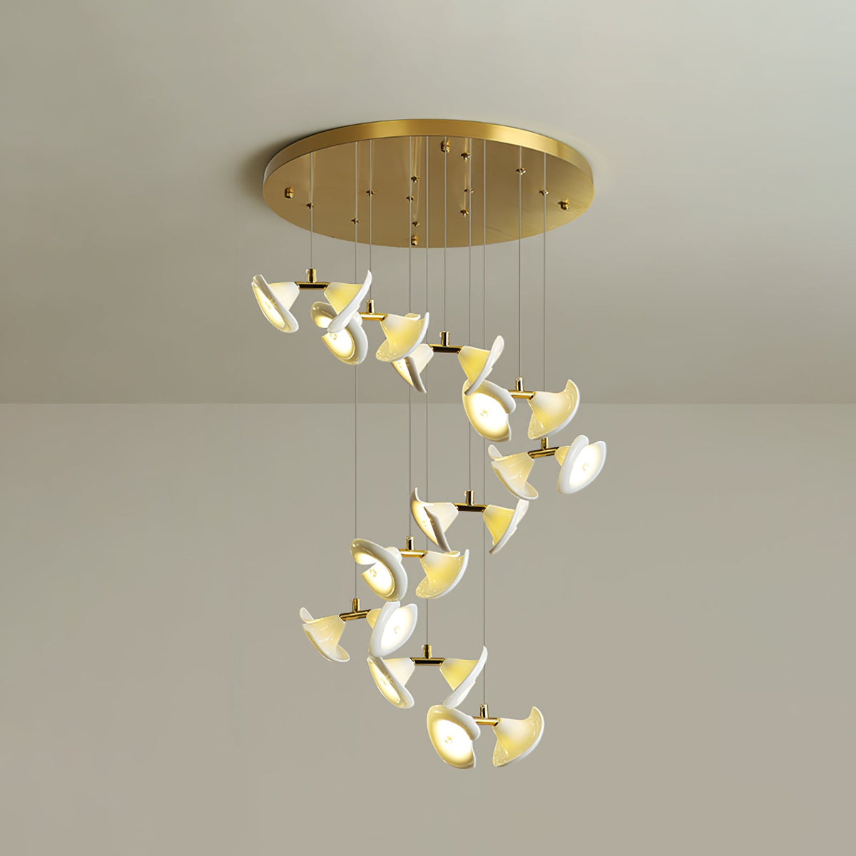 Blossom Double Horn Chandelier