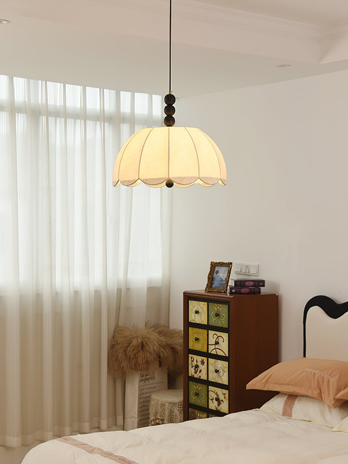 Blossom Fabric Swag Pendant Light