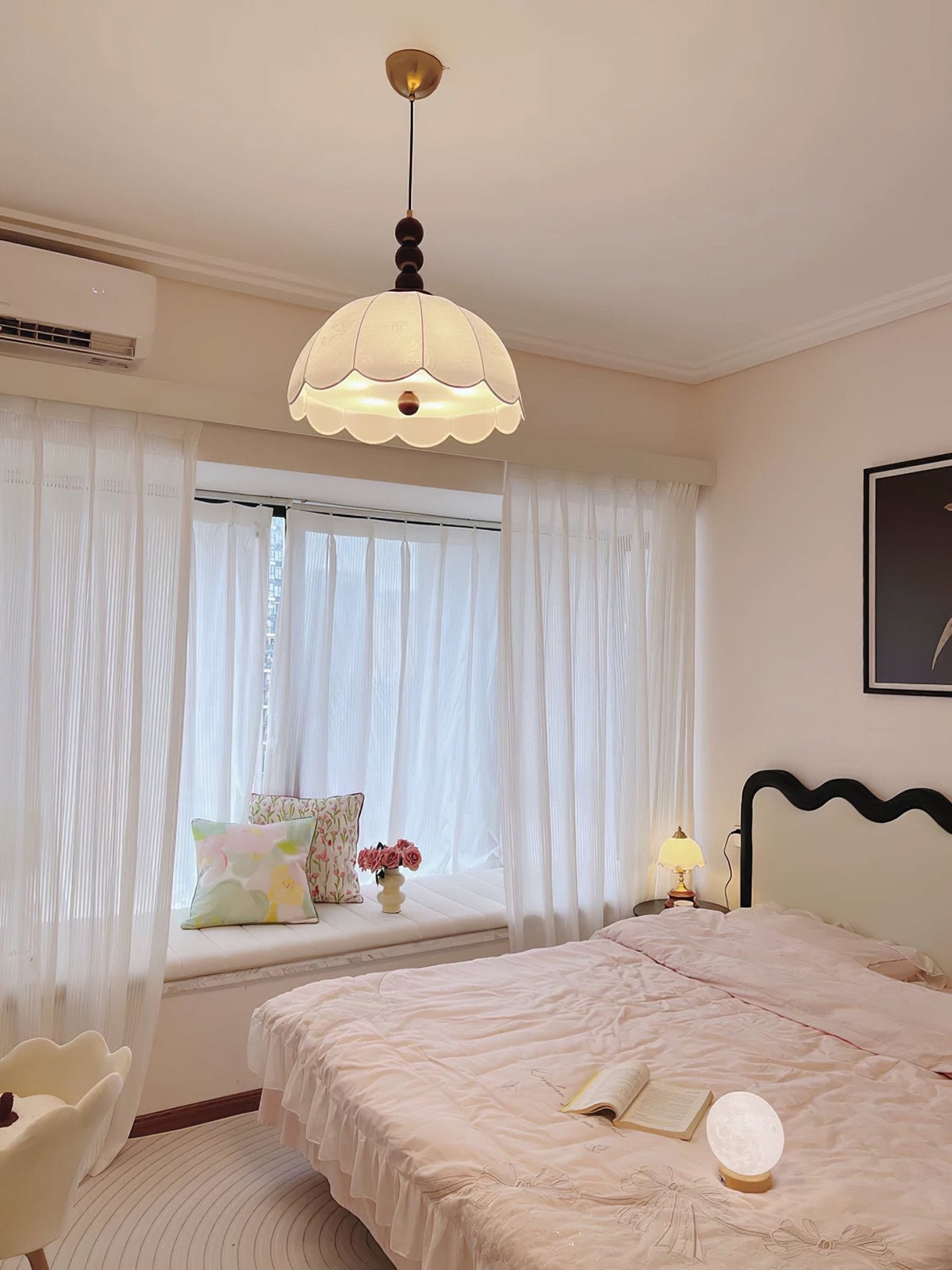 Blossom Fabric Swag Pendant Light