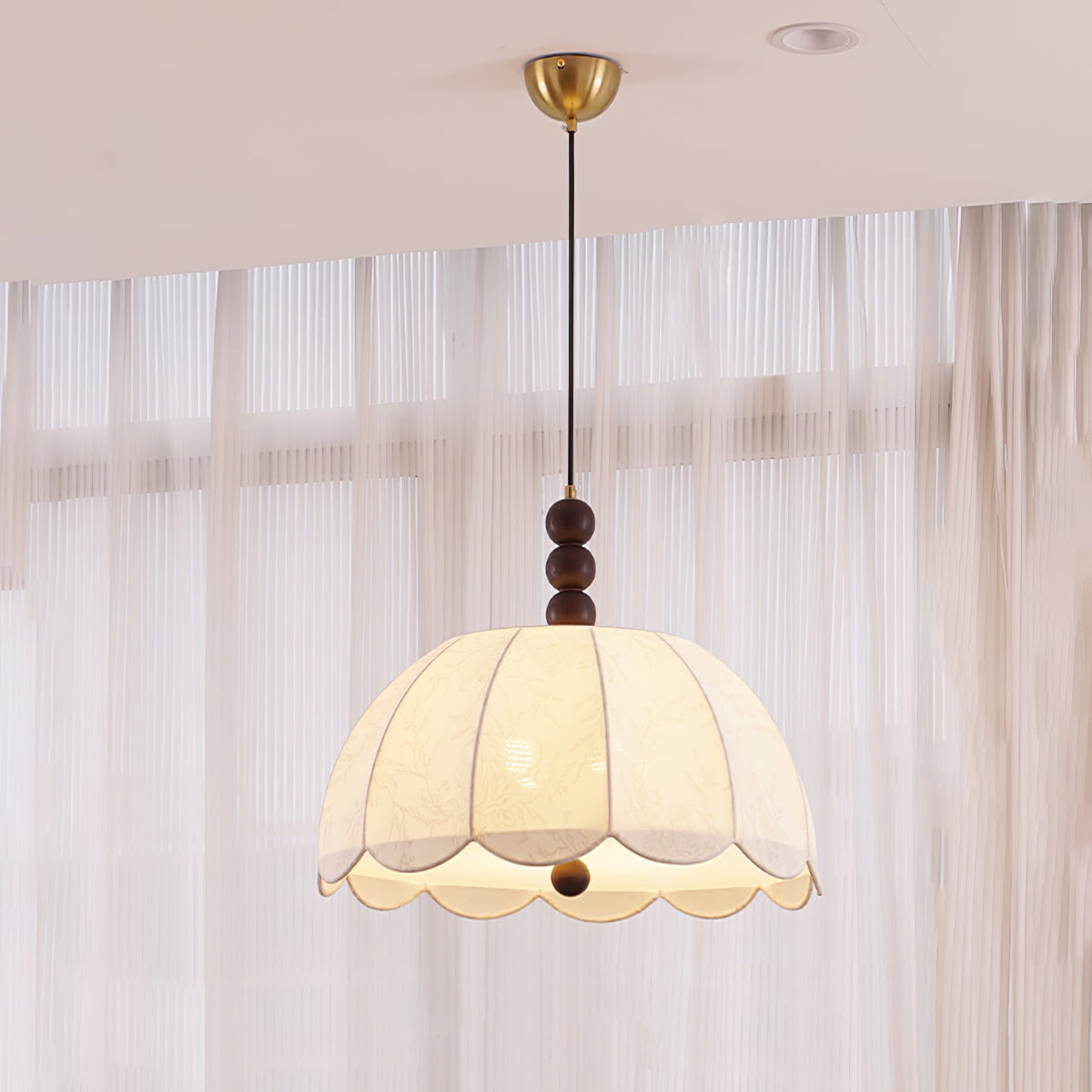 Blossom Fabric Swag Pendant Light