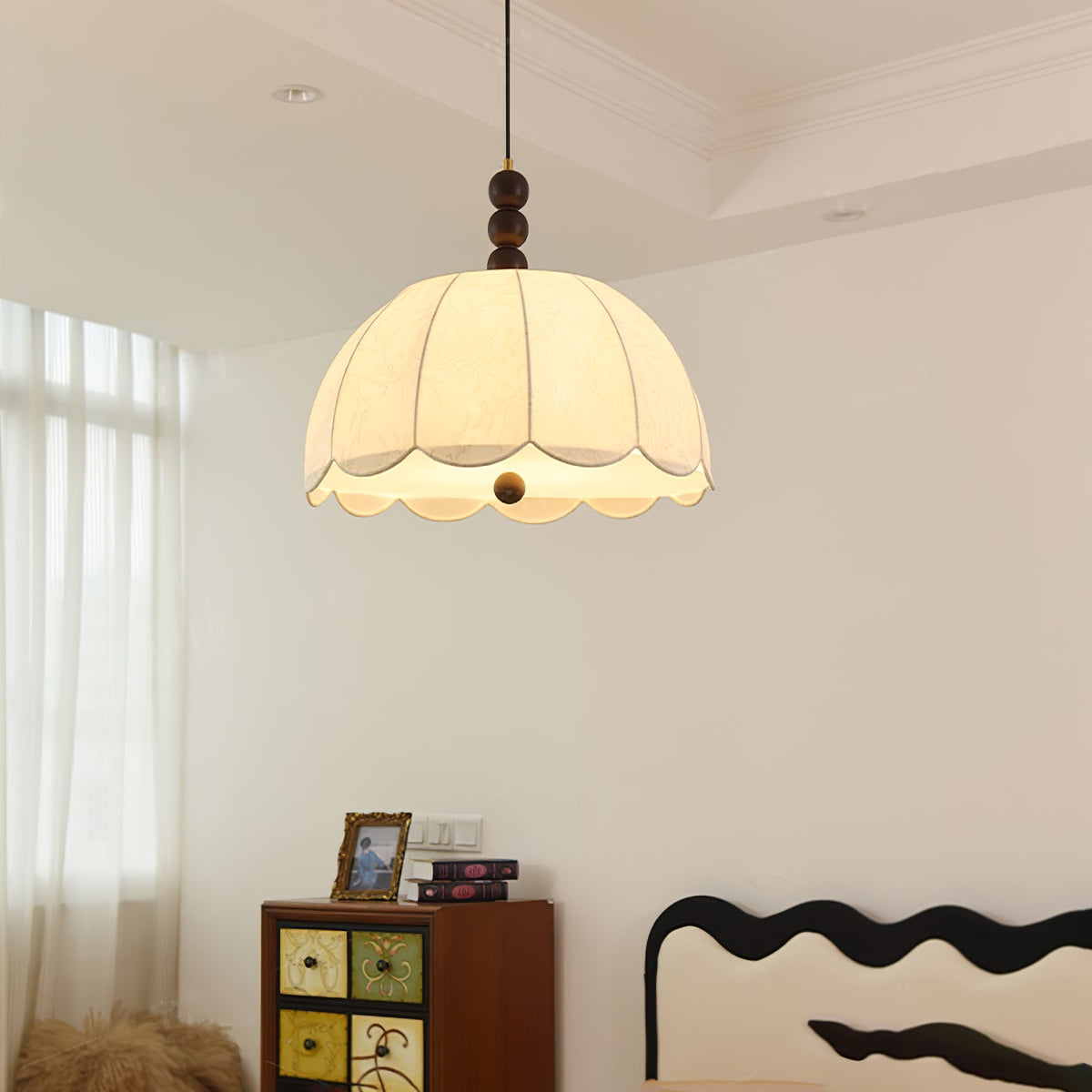 Blossom Fabric Swag Pendant Light
