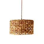 Boho Rattan Woven Lampshade Pendant Light 12.2"