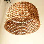 Boho Rattan Woven Lampshade Pendant Light 12.2"